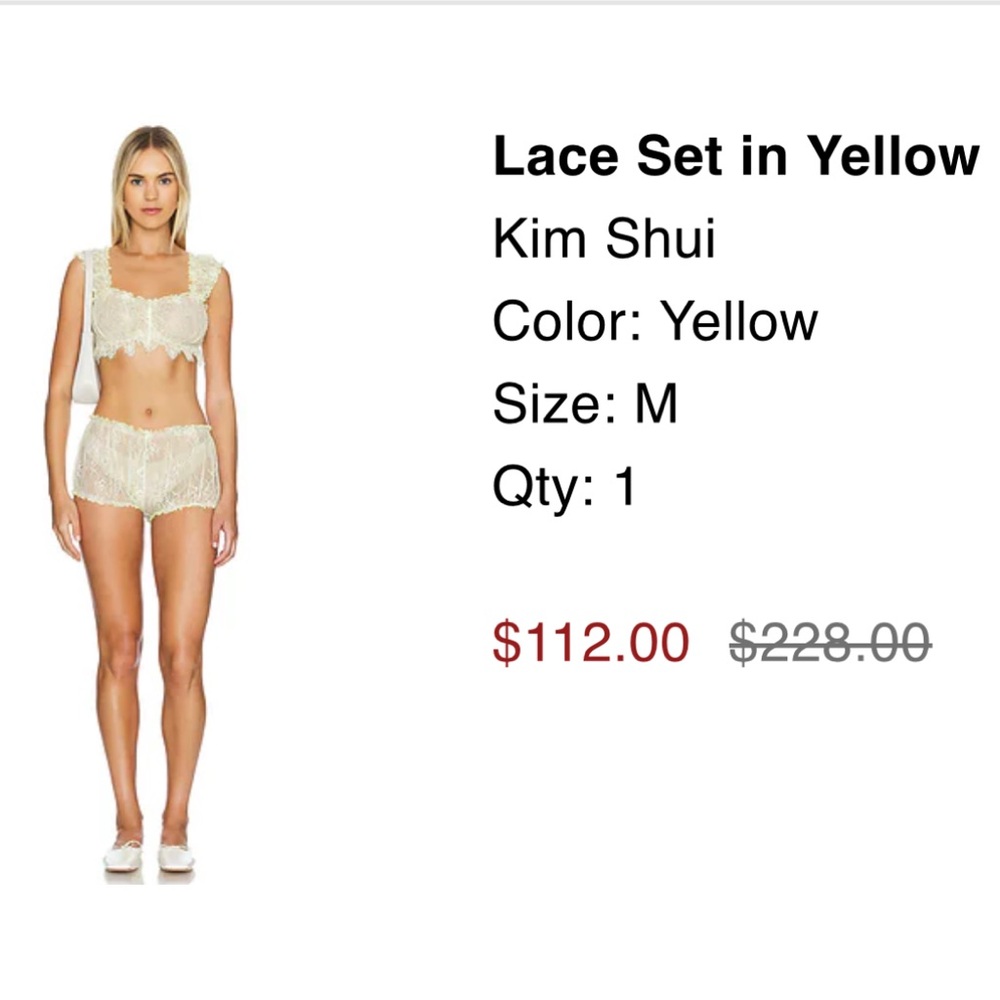 Kim Shui Cream Lace Set